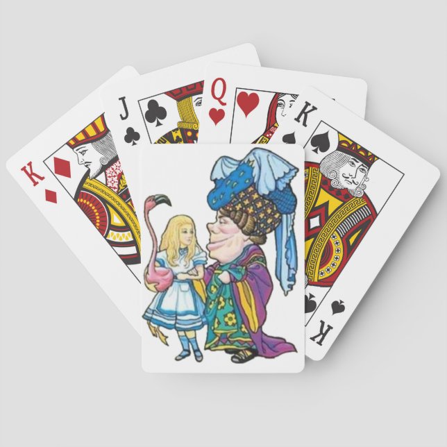 Alice und die Duchess-Farbe Spielkarten (Rückseite)