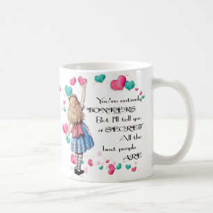 Alice und die Herzen, Alice, die erreicht, um zu Kaffeetasse
