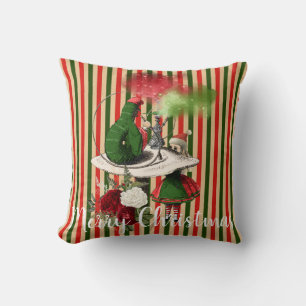 Alice und die Hookah-Raucher-Raupe Weihnachten Kissen