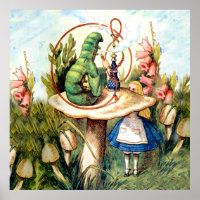 Alice und die Raupe im Wunderland