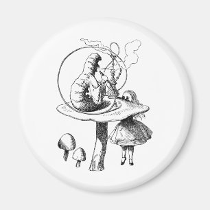 Alice und die Raupe Magnet