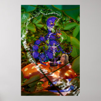 Alice und die Raupe Poster