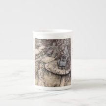 Alice und die Raupe Wonderland China Tasse