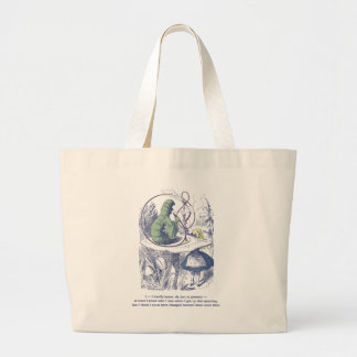 Alice und die Raupen-Taschen-Tasche Jumbo Stoffbeutel
