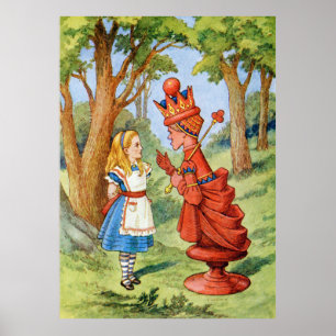 Alice und die Rote Königin im Wunderland Poster
