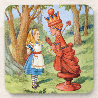 Alice und die rote Königin in Wonderland Getränkeuntersetzer
