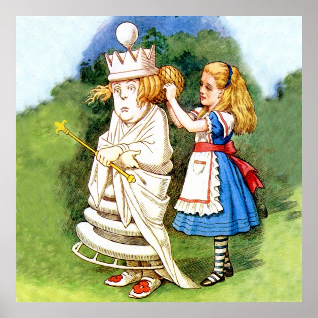 Alice und die Weiße Königin in Wonderland Poster (Vorne)
