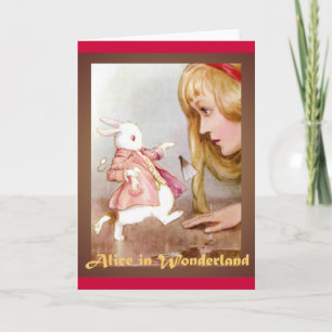 Alice und die White Rabbit Karte