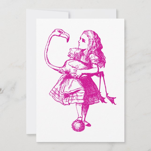 Alice und Flamingo rosa (Vorderseite)