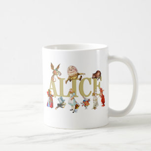 Alice und Freunde in Wunderland Kaffeetasse