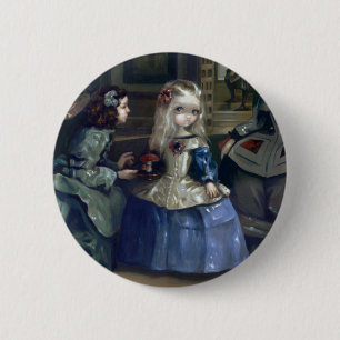 "Alice und Las Meninas" Knopf Button