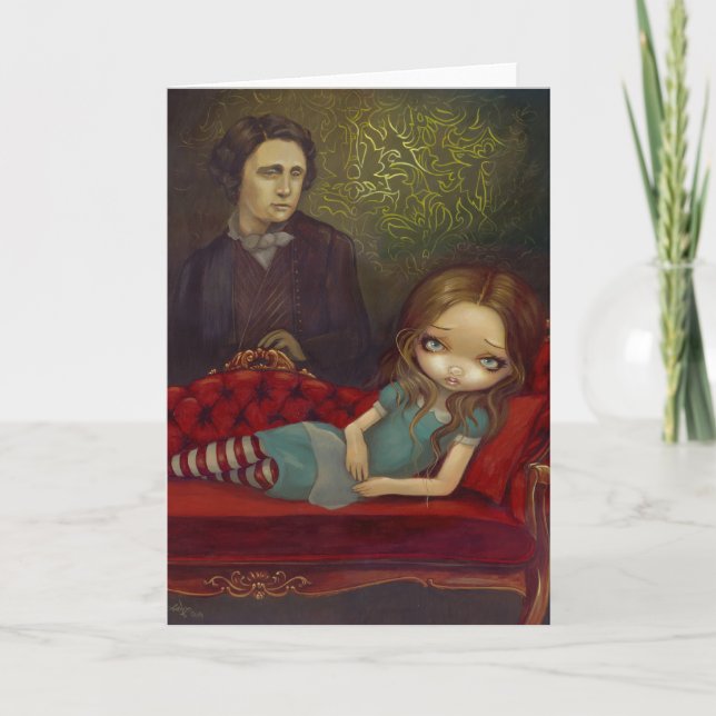 "Alice- und Lewis" Gruß-Karte Karte (Vorderseite)