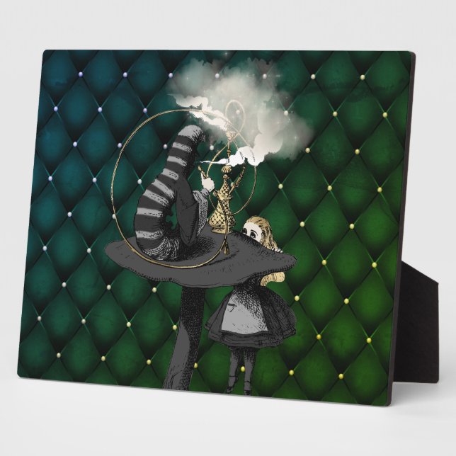 Alice und Raupe Wonderland Tabletop Fotoplatte (Seite)
