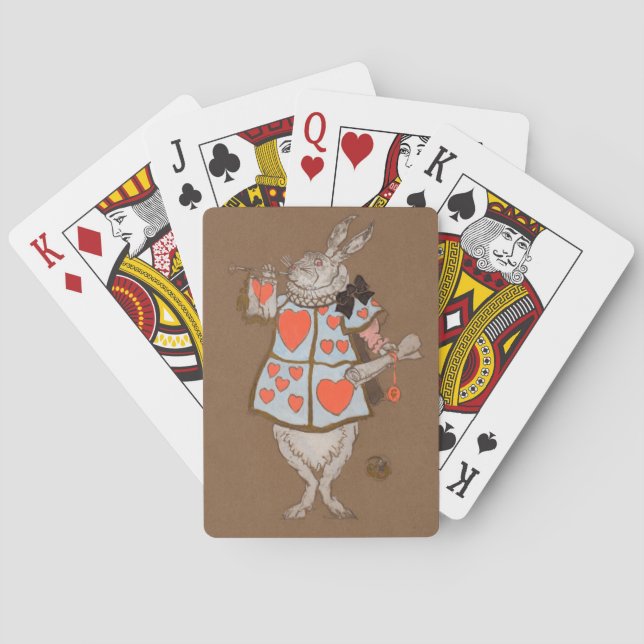 Alice und Wonderland Forest Character Painting-14 Spielkarten (Rückseite)