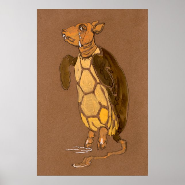 Alice und Wonderland Forest Character Painting-7 Poster (Vorne)