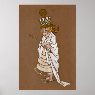 Alice und Wonderland Forest Charakter Gemälde-4 Poster