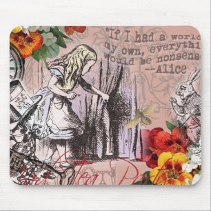 Alice Unsinn Vorhang Wunderland Klassiker Mousepad