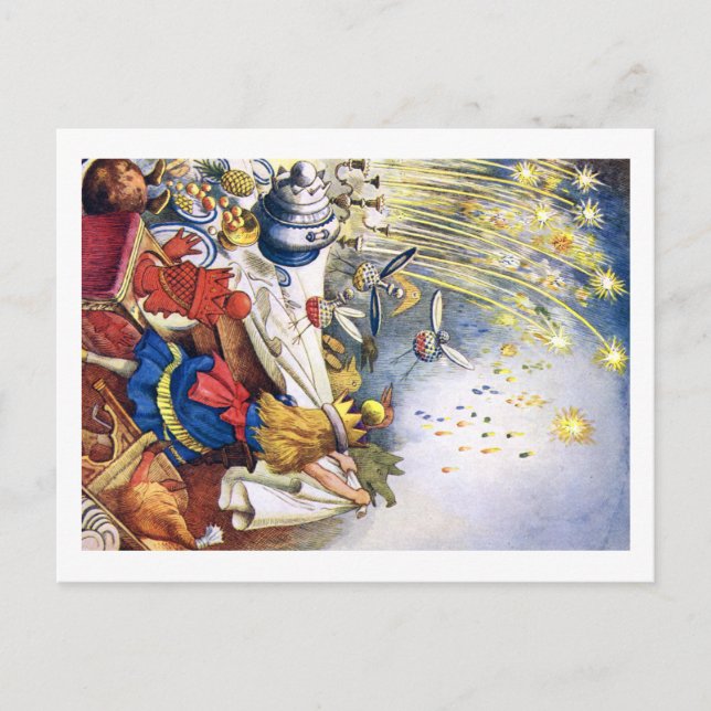 ALICE VERLIERT SIE COOL IN WONDERLAND POSTKARTE (Vorderseite)