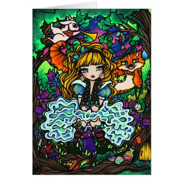 "Alice verlor" Alice im Wunderland-Cheshire-Katze (Vorne)