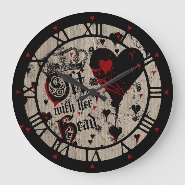 Alice weg mit ihr hören große wanduhr (Vorderseite)