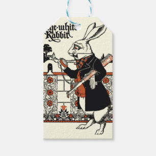 Alice Weiße Kaninchen Klassisches Wunderland Geschenkanhänger