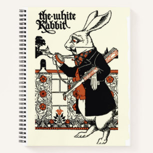 Alice Weiße Kaninchen Klassisches Wunderland Notizbuch