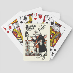 Alice Weiße Kaninchen Klassisches Wunderland Spielkarten
