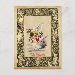 Alice - Weißes Kaninchen - The Herald 1865 Postkarte