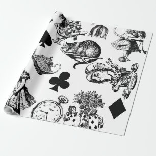 Alice Weißes Kaninchen Wunderland Klassiker Geschenkpapier