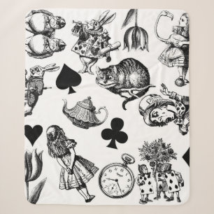 Alice Weißes Kaninchen Wunderland Klassiker Sherpadecke