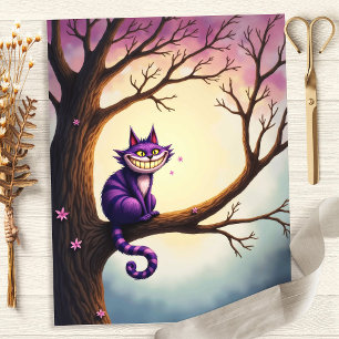 Alice Whimsical Cheshire Cat Scrapbook Papier