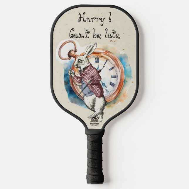 Alice - White Rabbit 1865 Pickleball Schläger (Vorderseite)