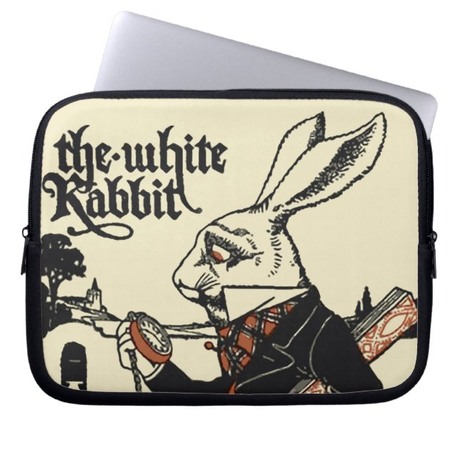 Alice White Rabbit Classic Wonderland Laptopschutzhülle (Vorderseite)