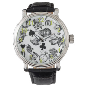 Alice White Rabbit Wonderland Classic Armbanduhr