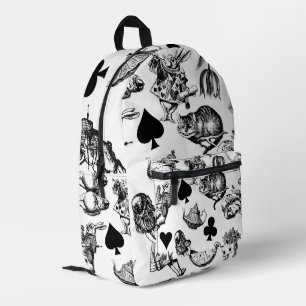 Alice White Rabbit Wonderland Classic Bedruckter Rucksack