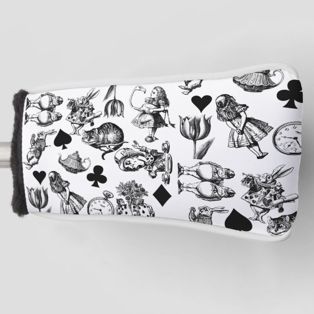 Alice White Rabbit Wonderland Classic Golf Headcover (Vorderseite)