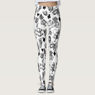 Alice White Rabbit Wonderland Classic Leggings