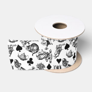 Alice White Rabbit Wonderland Classic Satinband