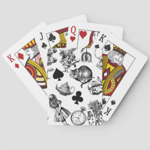 Alice White Rabbit Wonderland Classic Spielkarten