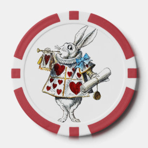 Alice Wonderland Hearts Tasche Pokerchips