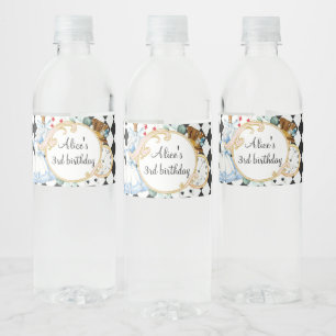 Alice Wonderland mad hatte Party Wasserflasche
