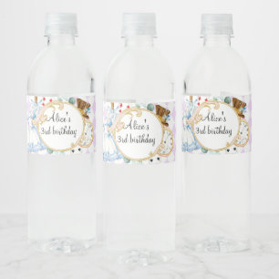 Alice Wonderland mad hatte Party Wasserflasche