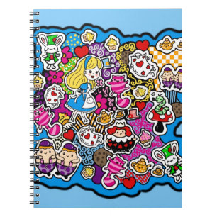 Alice Wonderland Mad Hatter Cat Doodle Art by Leah Notizblock