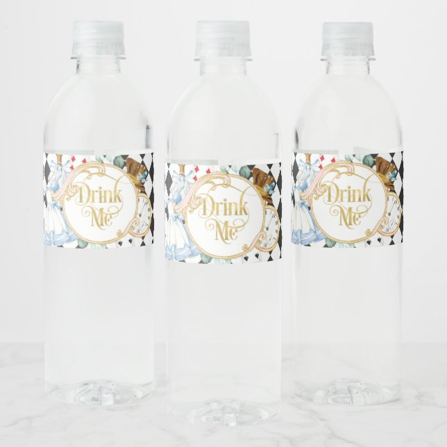 Alice Wonderland mad hatter Tee Party trinken mich (Flaschen)