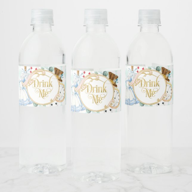 Alice Wonderland mad hatter Tee Party trinken mich (Flaschen)