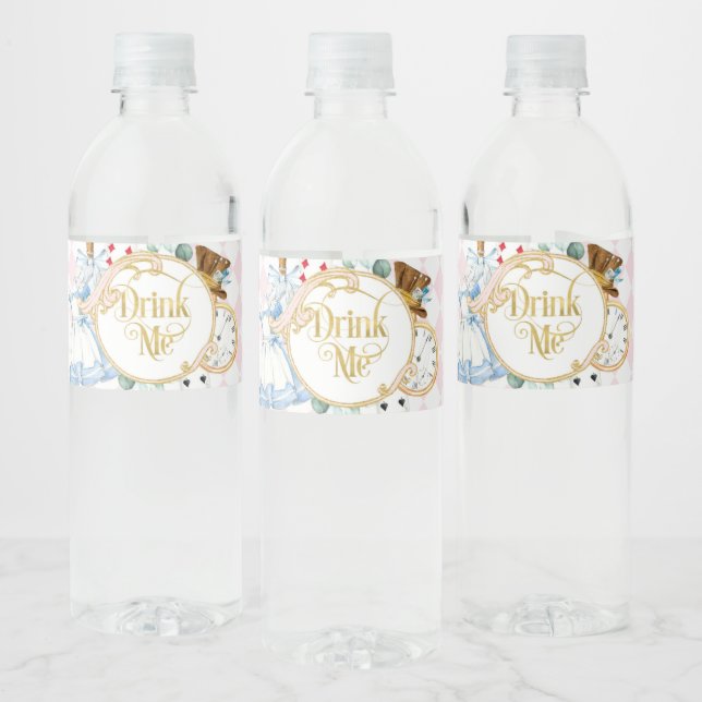 Alice Wonderland mad hatter Tee Party trinken mich (Flaschen)