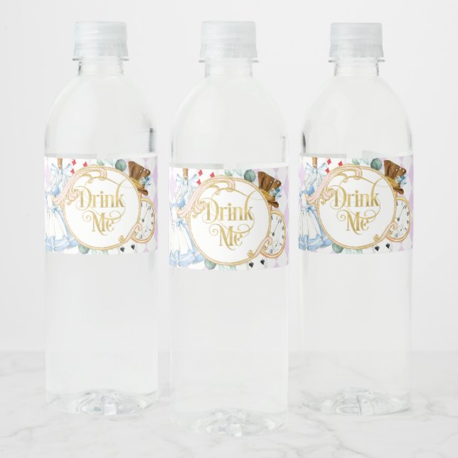 Alice Wonderland mad hatter Tee Party trinken mich (Flaschen)