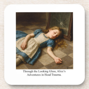 Alices Abenteuer bei Schädel-Hirn-Trauma Getränkeuntersetzer
