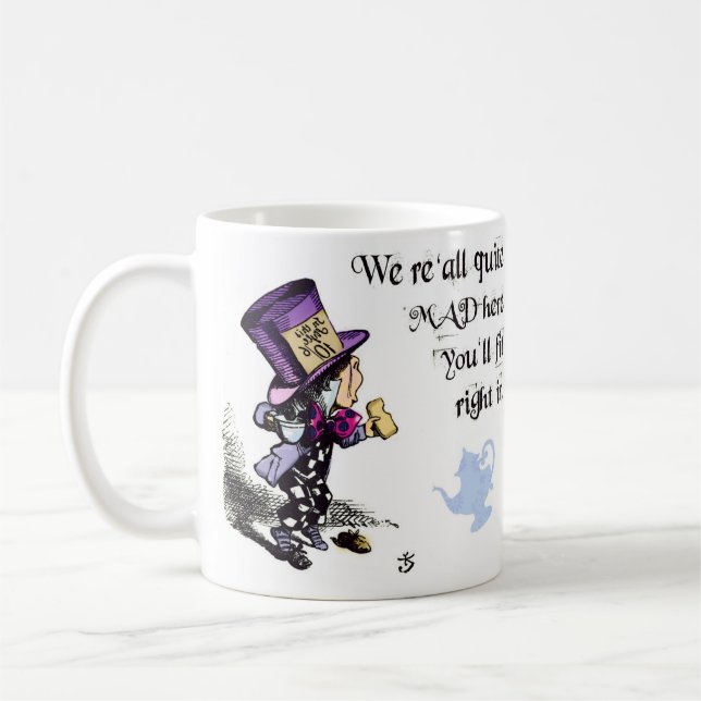 Alices Abenteuer im Märchenland, wütende Hutmacher Kaffeetasse (Links)