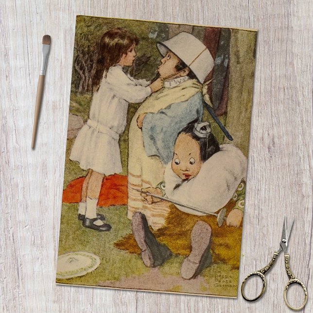 Alice's Adventures in Wonderland a Helmet Vintag Seidenpapier (Von Creator hochgeladen)
